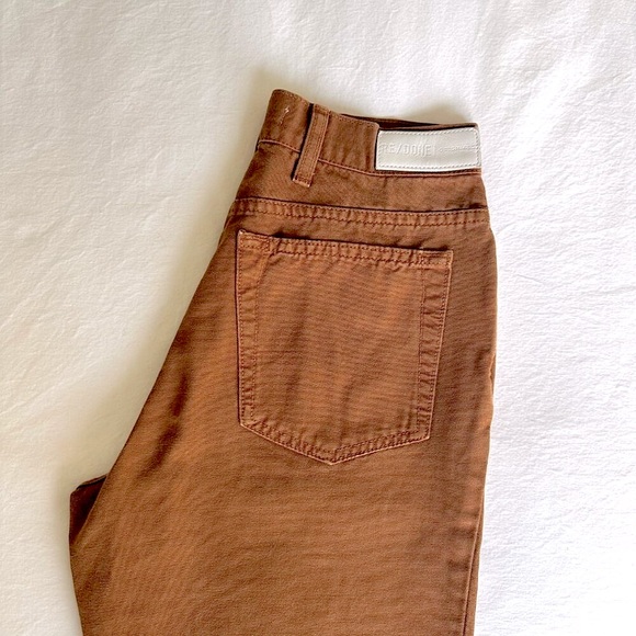 RE/DONE Brown Stove Pipe Jeans - Picture 4 of 12